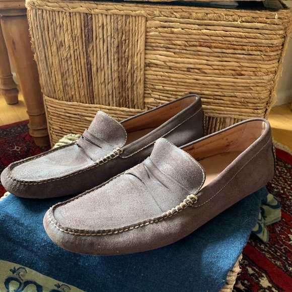 Donald Pliner // Light Brown Leather Drivers - Picture 2 of 9